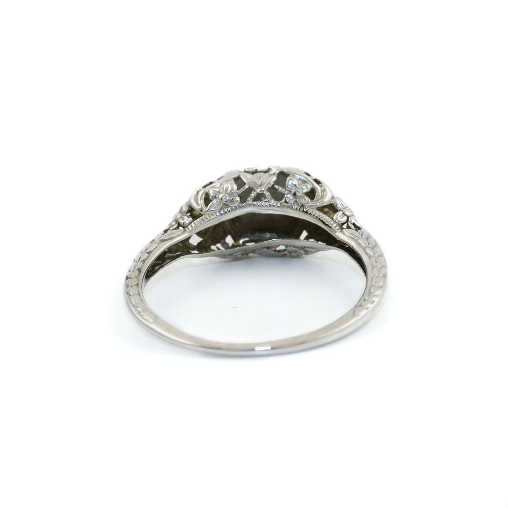 
                      
                        Elsa Art Deco 14k White Gold Ring - Kingdom Jewelry
                      
                    