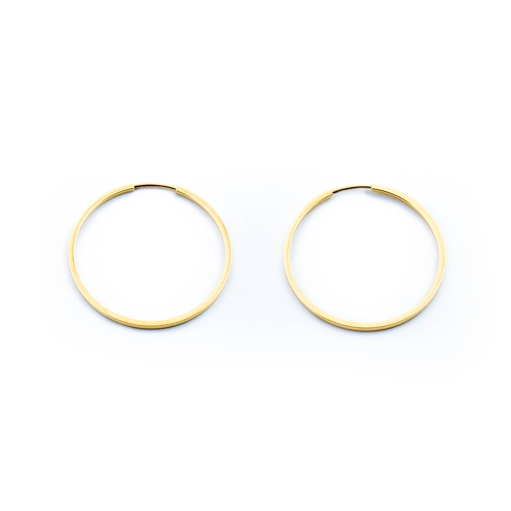 Everyday 10kt Gold Hoops - Kingdom Jewelry