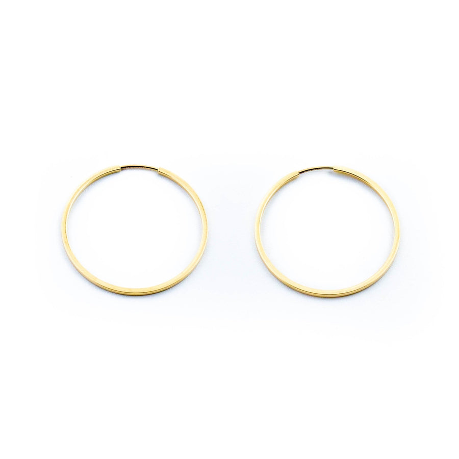 Everyday 10kt Gold Hoops - Kingdom Jewelry