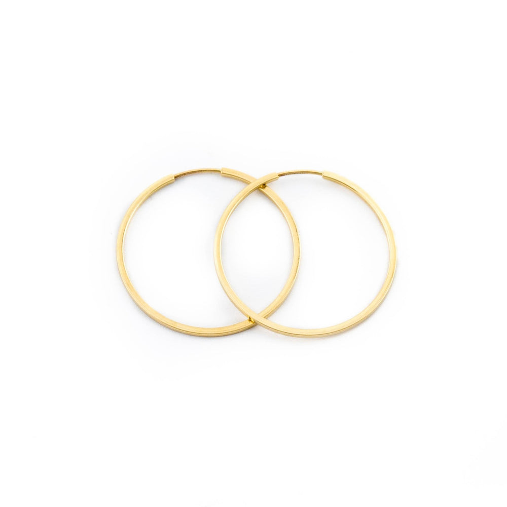 Everyday 10kt Gold Hoops - Kingdom Jewelry