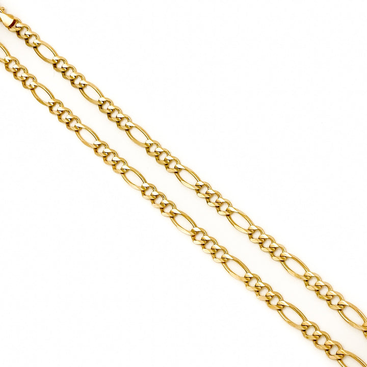 Fancy Figaro Chain Necklace - Kingdom Jewelry