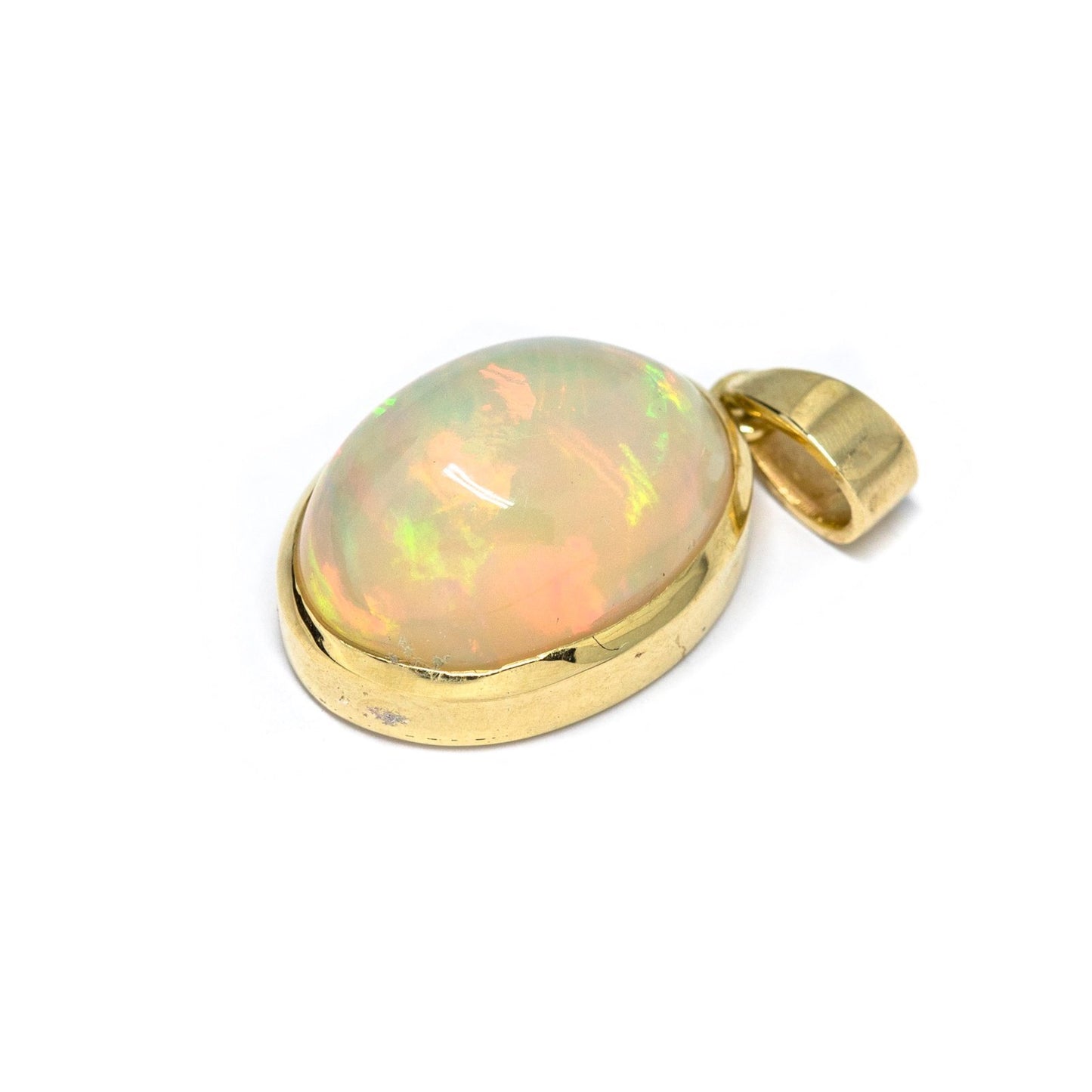 Flashy Ethiopian Opal Pendant - Kingdom Jewelry