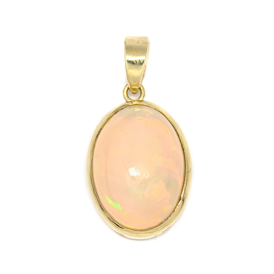 Flashy Ethiopian Opal Pendant - Kingdom Jewelry