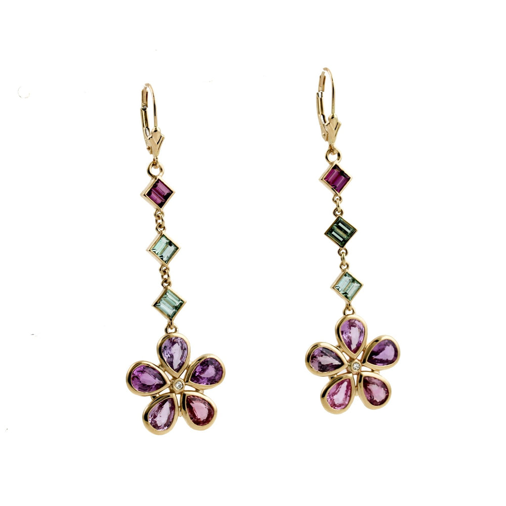 
                      
                        Flora Sapphire x 14k Gold Earrings - Kingdom Jewelry
                      
                    