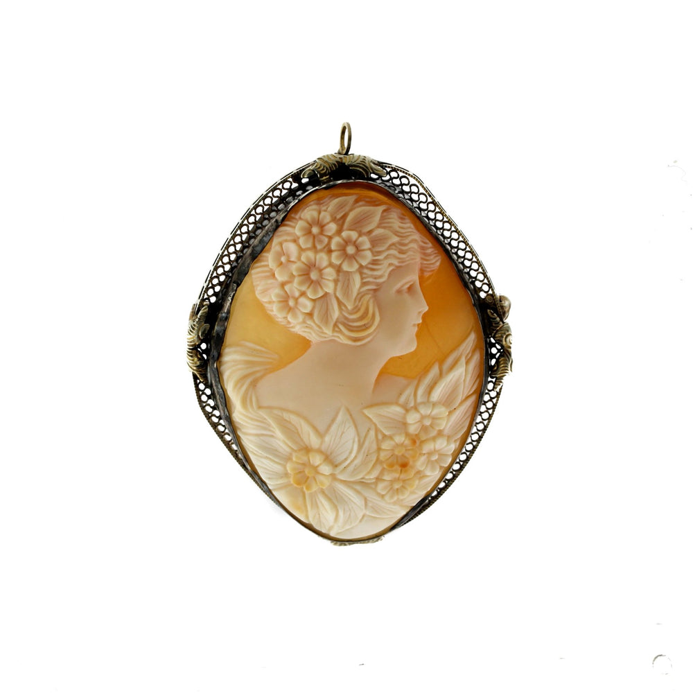 Flower Queen Vintage Cameo - Kingdom Jewelry