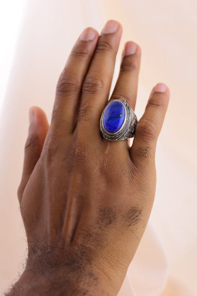 
                      
                        "Fractal" Ring with Lapis - Kingdom Jewelry
                      
                    