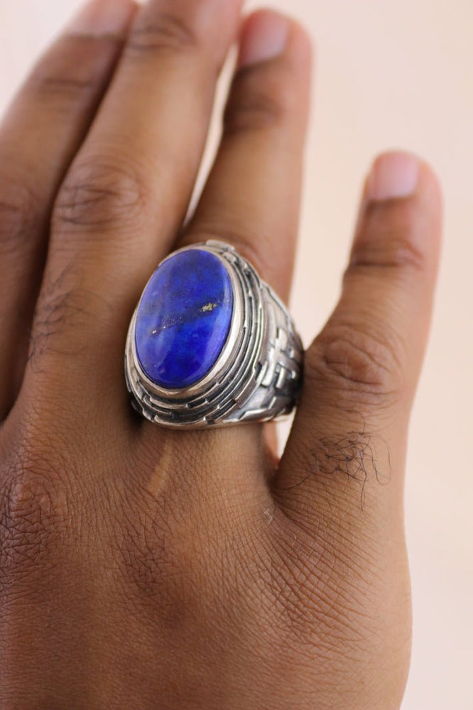 
                      
                        "Fractal" Ring with Lapis - Kingdom Jewelry
                      
                    