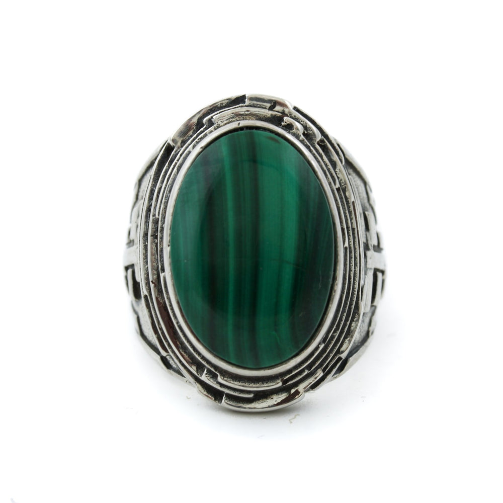 
                      
                        "Fractal" Ring with Natural Malachite - Kingdom Jewelry
                      
                    