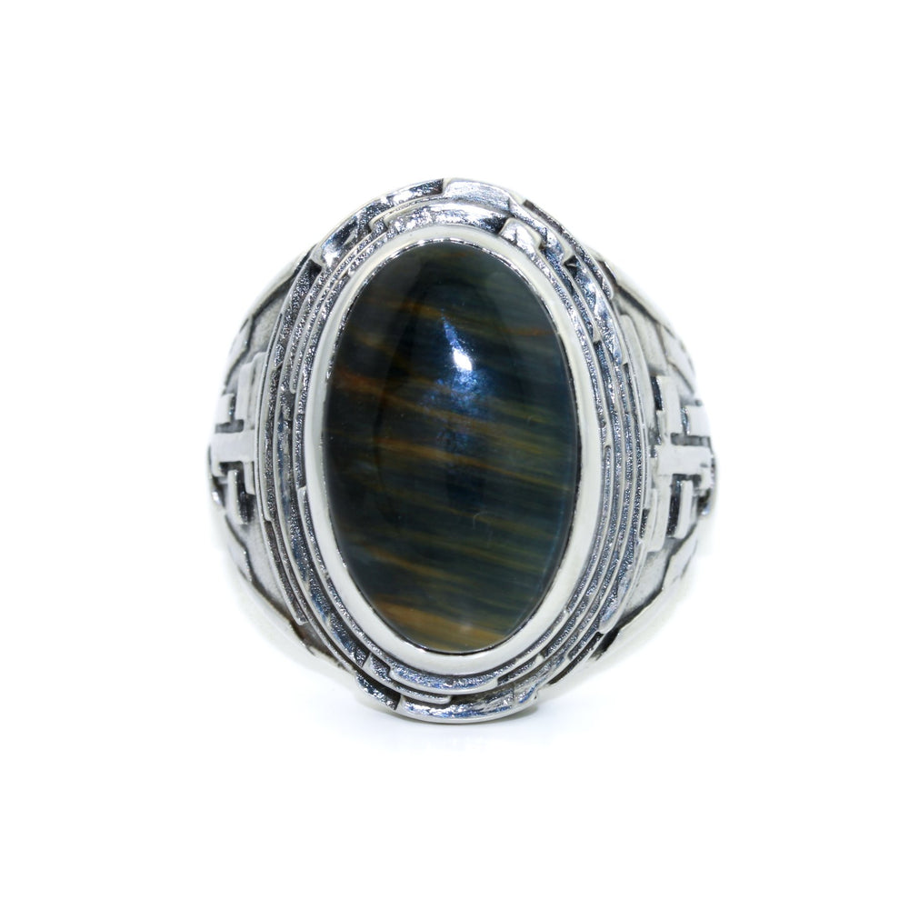 
                      
                        "Fractal" Ring x Blue Tiger's Eye” - Kingdom Jewelry
                      
                    