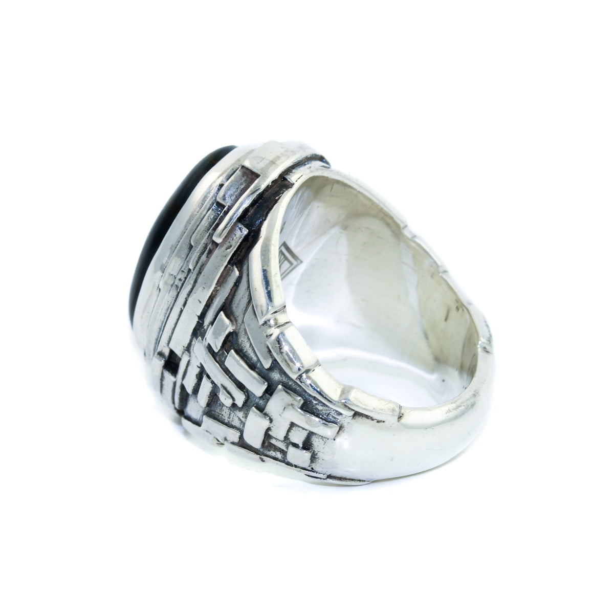 "Fractal" Ring x Blue Tiger's Eye” - Kingdom Jewelry