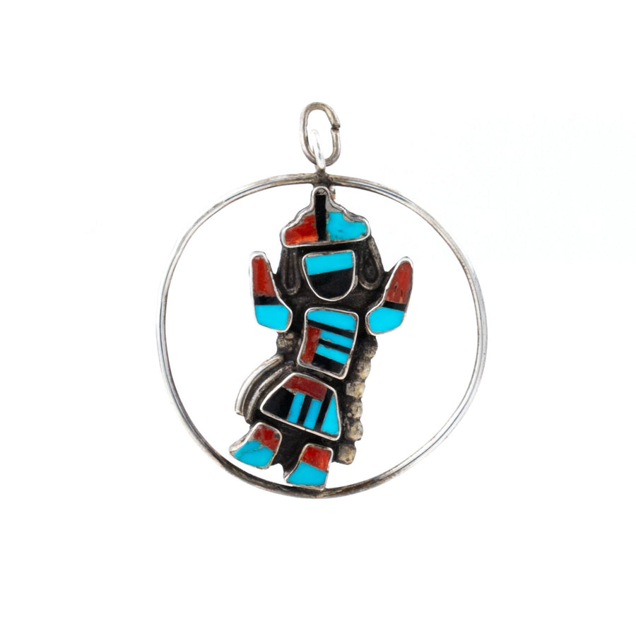 Framed Rainbow Man Inlay Pendant - Kingdom Jewelry