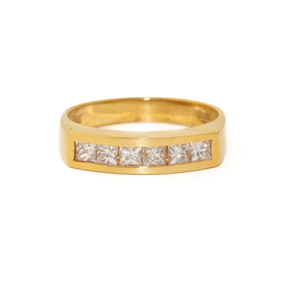 Futuristic 14 KT Channel Set Diamond Ring - Kingdom Jewelry