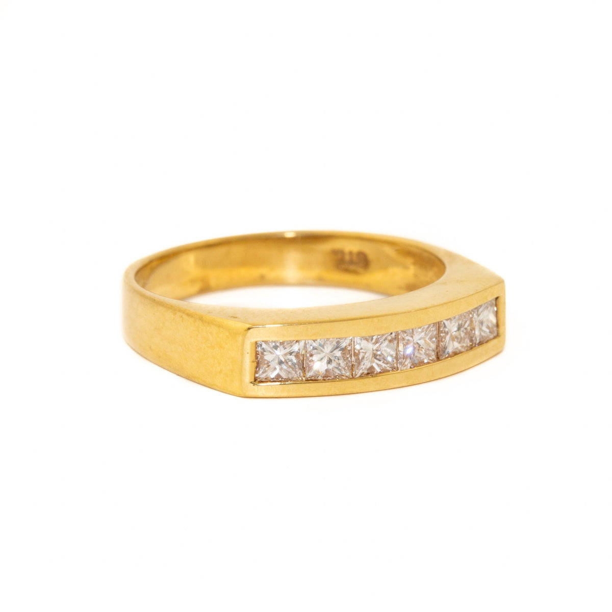 Futuristic 14 KT Channel Set Diamond Ring - Kingdom Jewelry