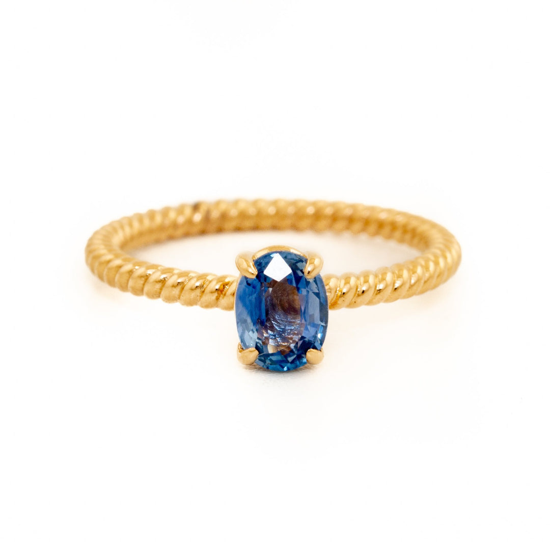 Gentle Blue Sapphire Ring - Kingdom Jewelry