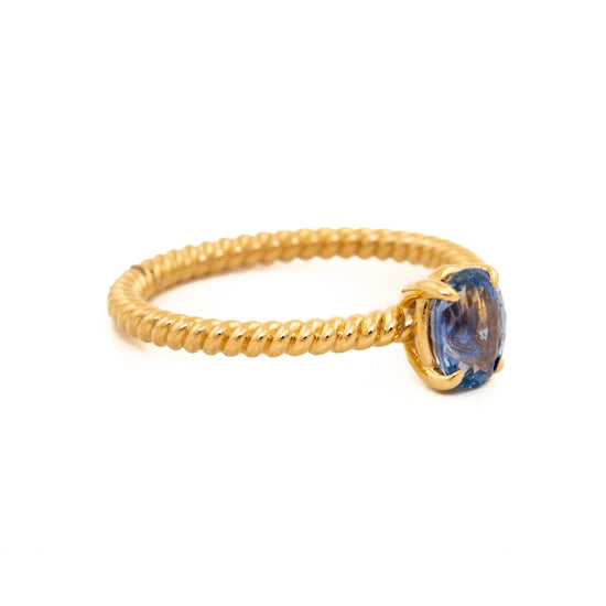 Load image into Gallery viewer, Gentle Blue Sapphire Ring - Kingdom Jewelry

