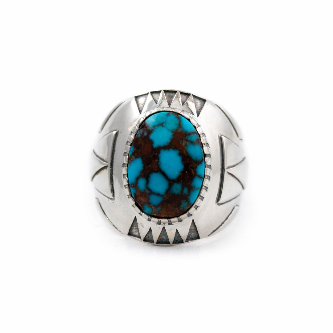 Geo Deco Turquoise Ring - Kingdom Jewelry