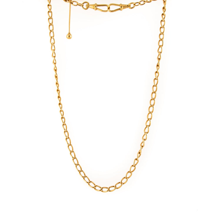 Gold Antique Lanyard Watch Chain - Kingdom Jewelry