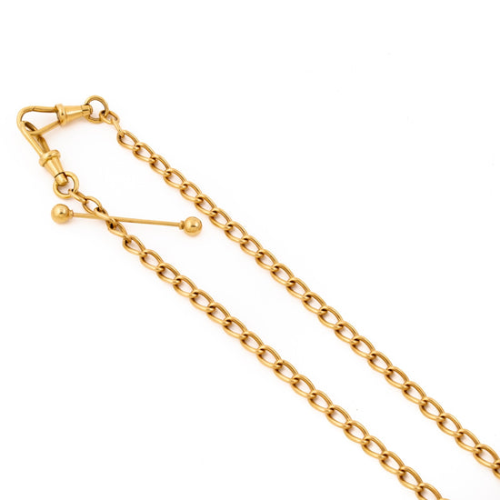 Gold Antique Lanyard Watch Chain - Kingdom Jewelry