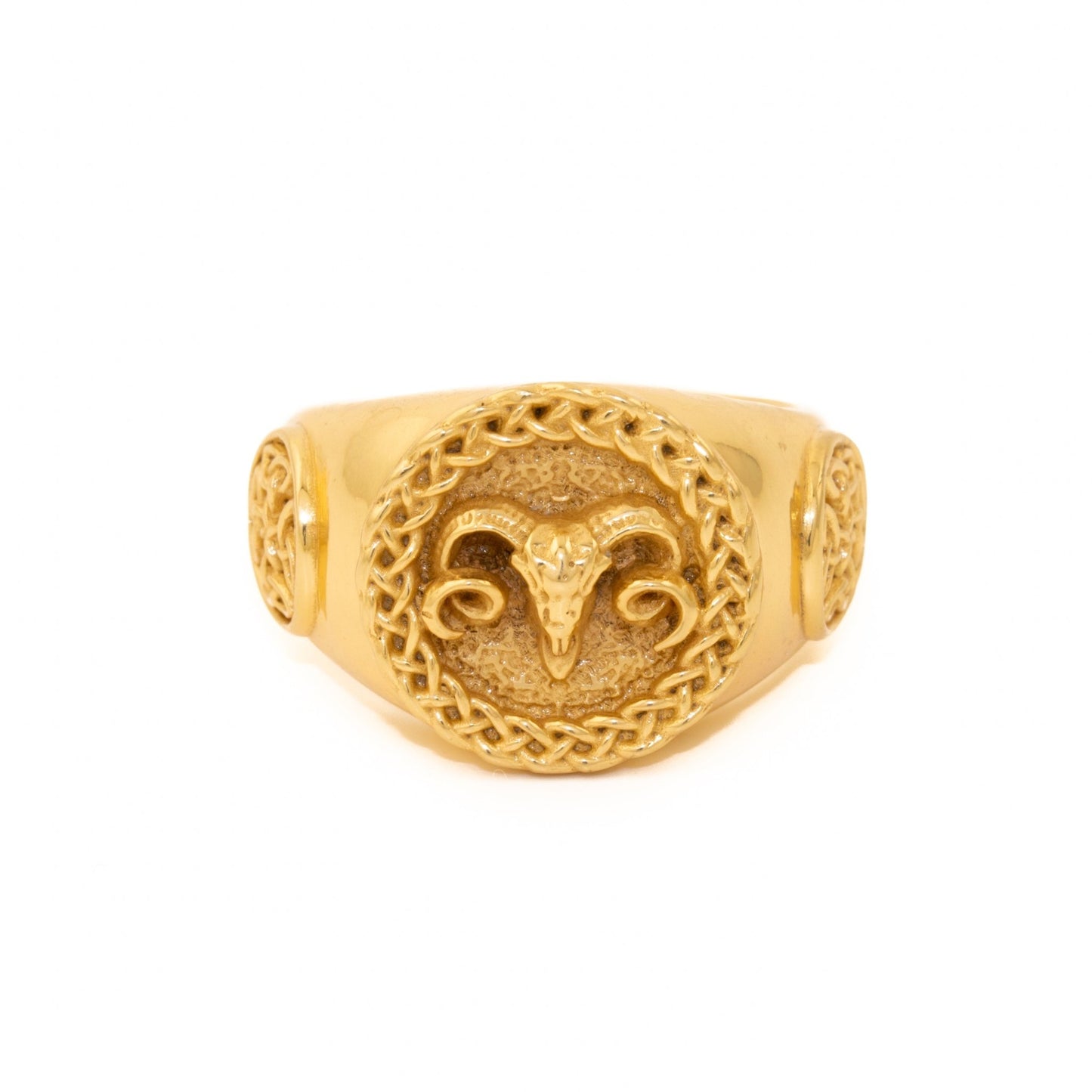 Gold "Celtic Aries" Ring - Kingdom Jewelry