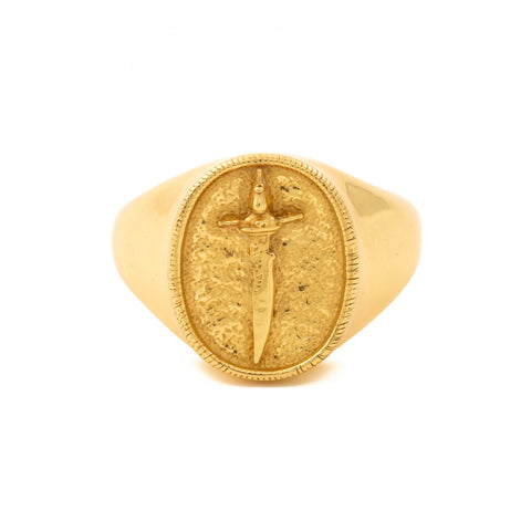 Gold Cutlass Ring - Kingdom Jewelry