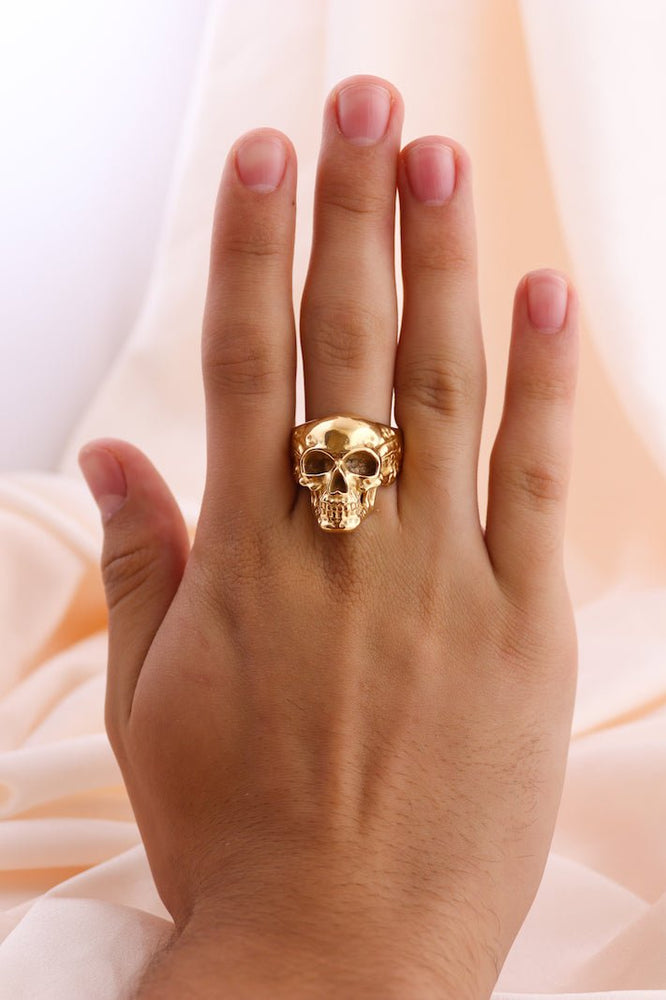 
                      
                        Gold "Eddie" Skull Ring - Kingdom Jewelry
                      
                    