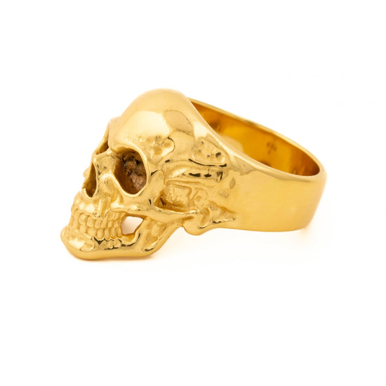 Gold "Eddie" Skull Ring - Kingdom Jewelry