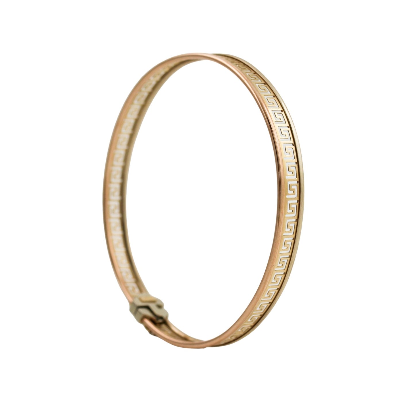 Gold Greek "Key Link" Bangle - Kingdom Jewelry