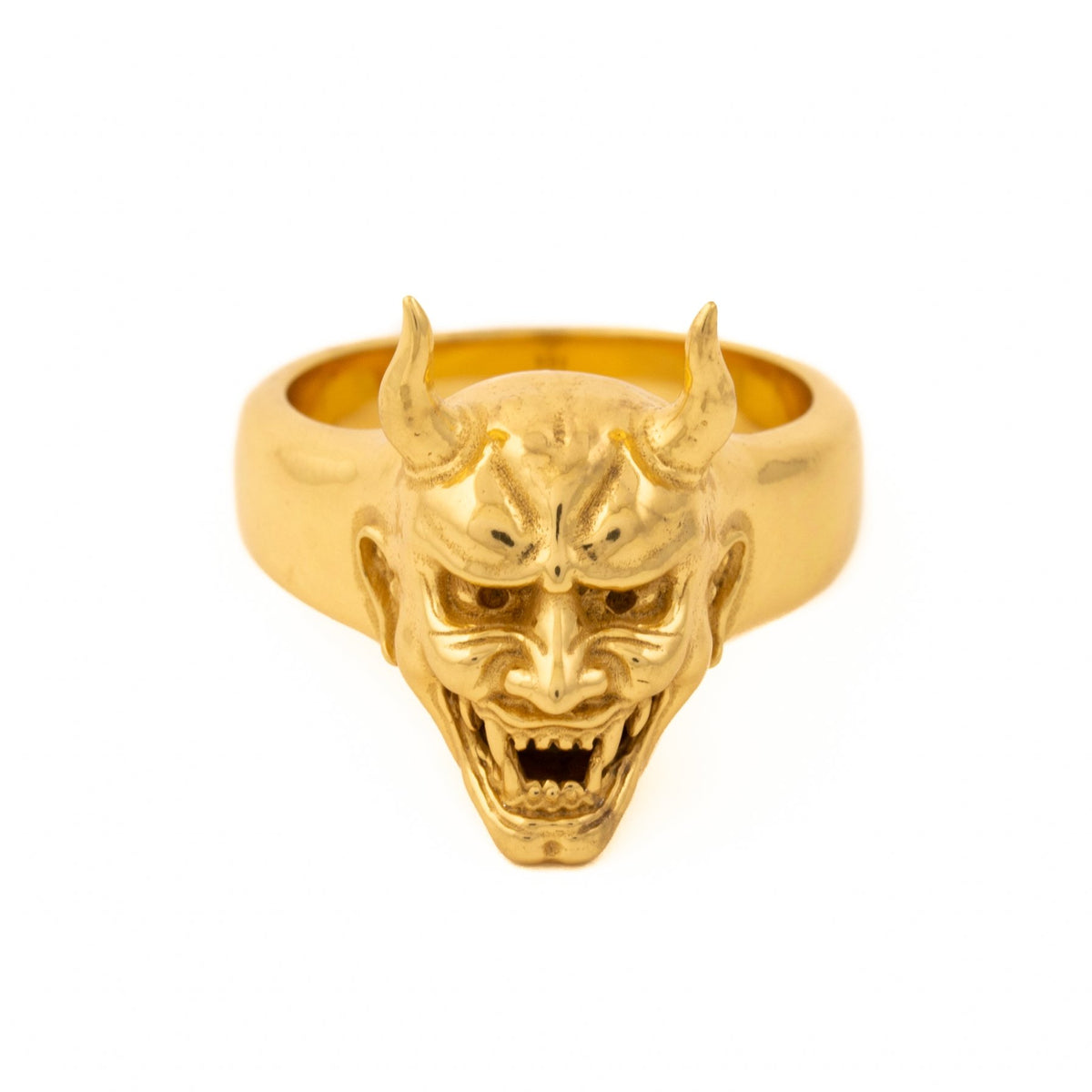 Gold Hannya Demon Ring - Kingdom Jewelry