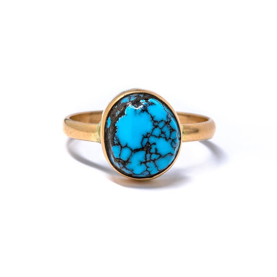 Gold Hubei Turquoise Ring - Kingdom Jewelry