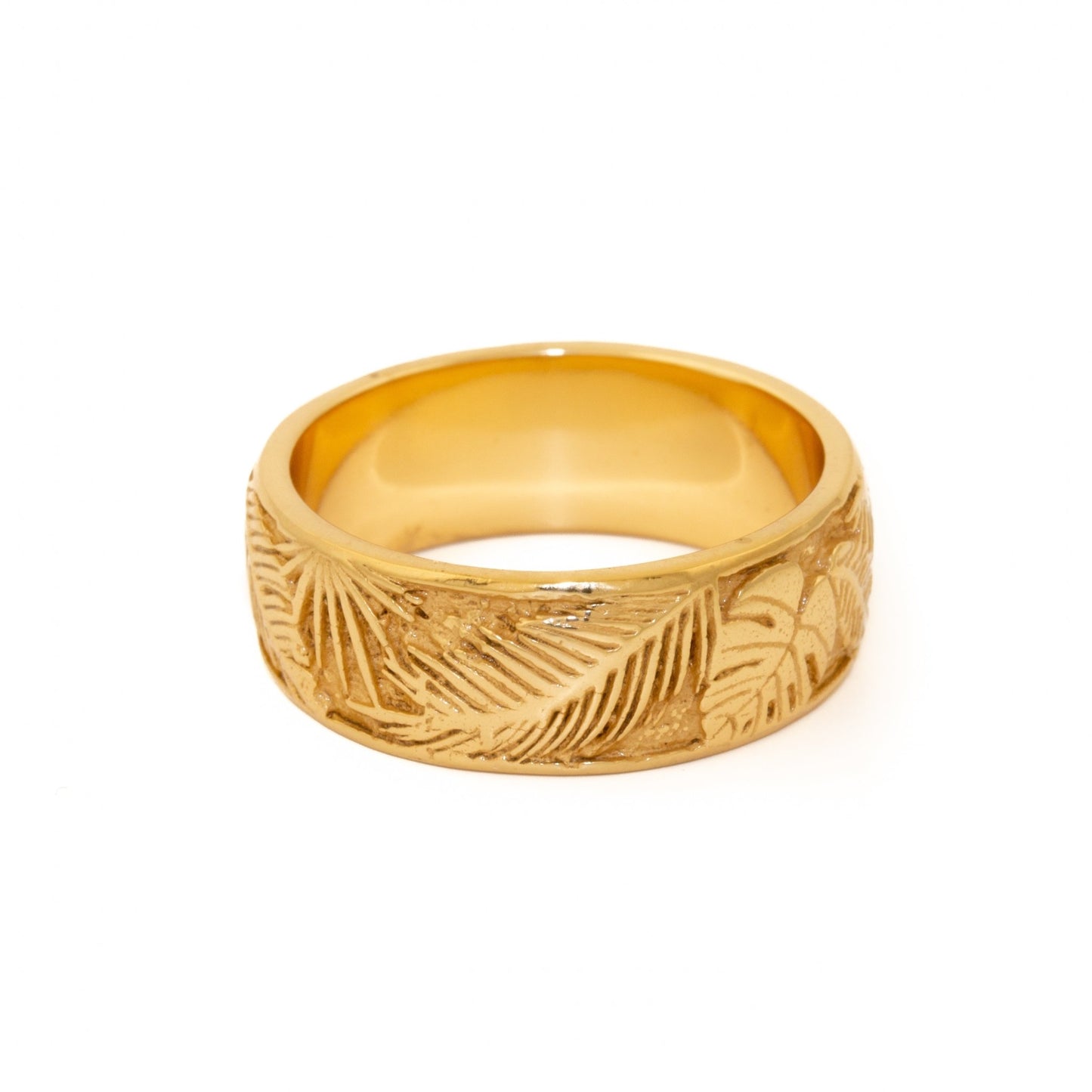 Gold Jungle Band Ring - Kingdom Jewelry