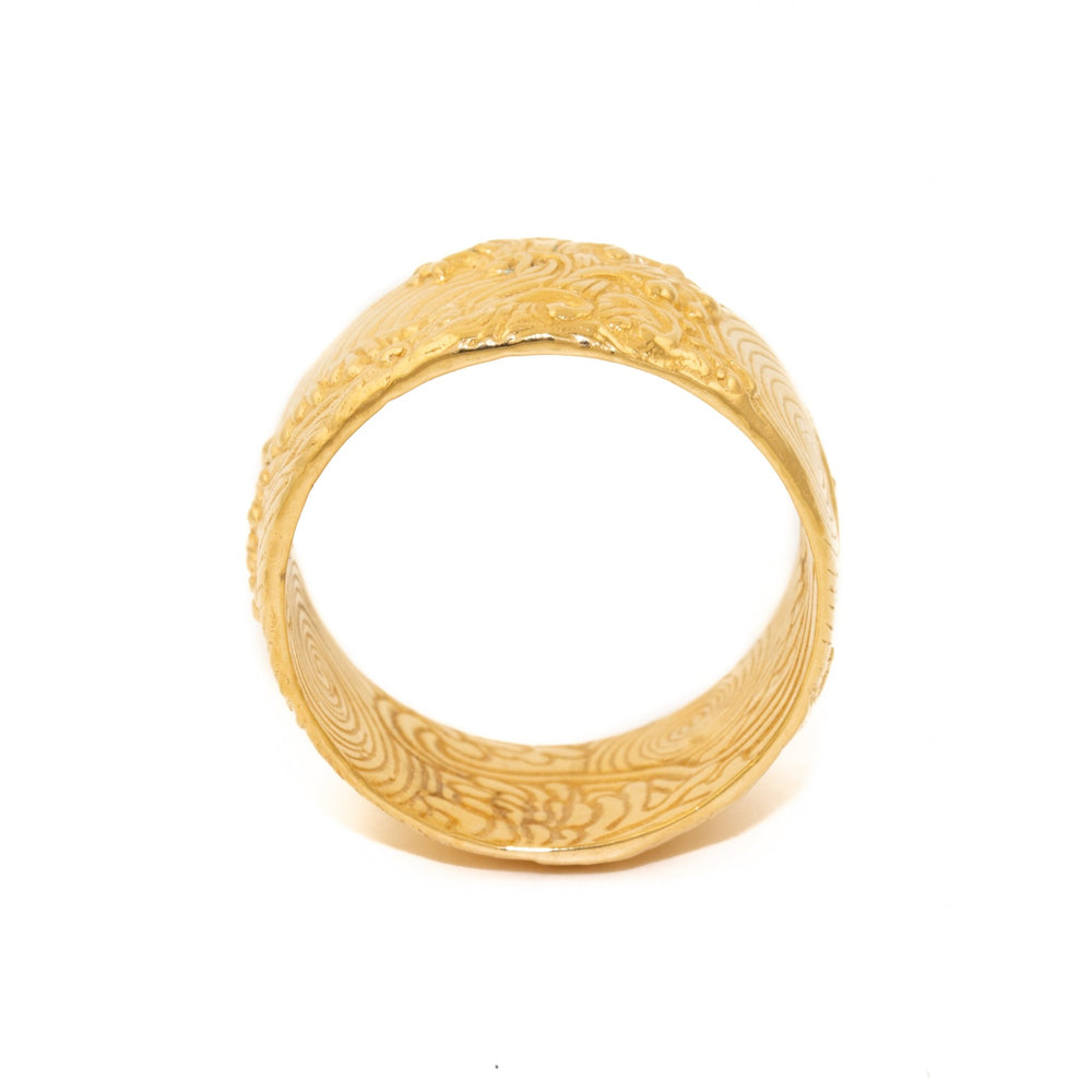 
                      
                        Gold Kanagawa Band Ring - Kingdom Jewelry
                      
                    