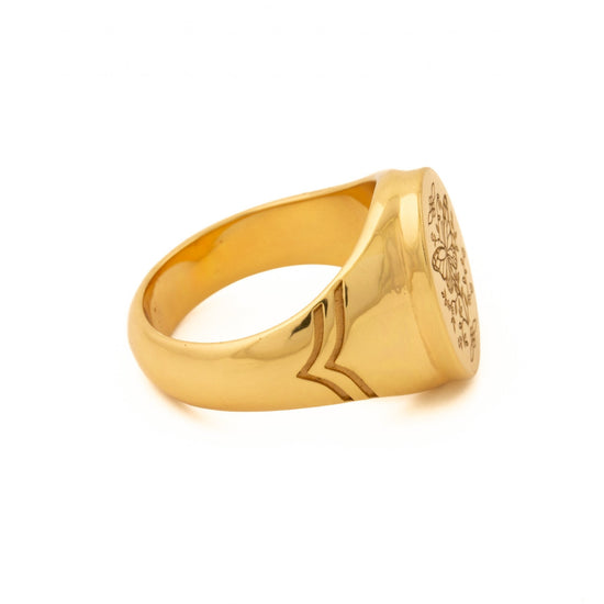 Gold "Monarch" Signet Ring - Kingdom Jewelry