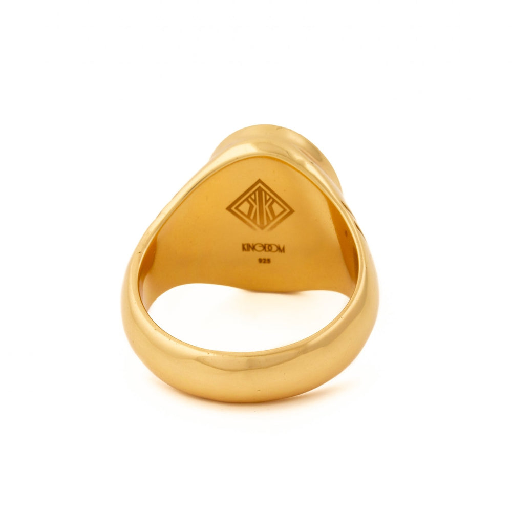 
                      
                        Gold "Monarch" Signet Ring - Kingdom Jewelry
                      
                    