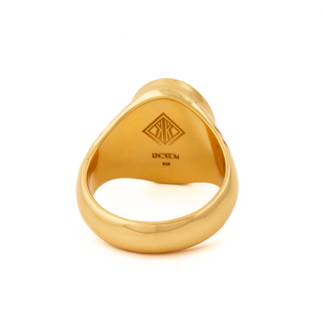 Gold "Monarch" Signet Ring - Kingdom Jewelry