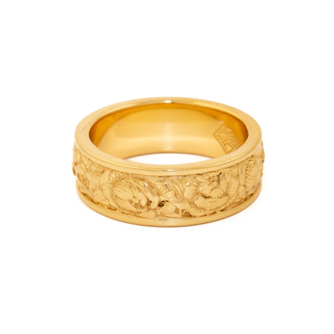 Gold Rose Band - Kingdom Jewelry