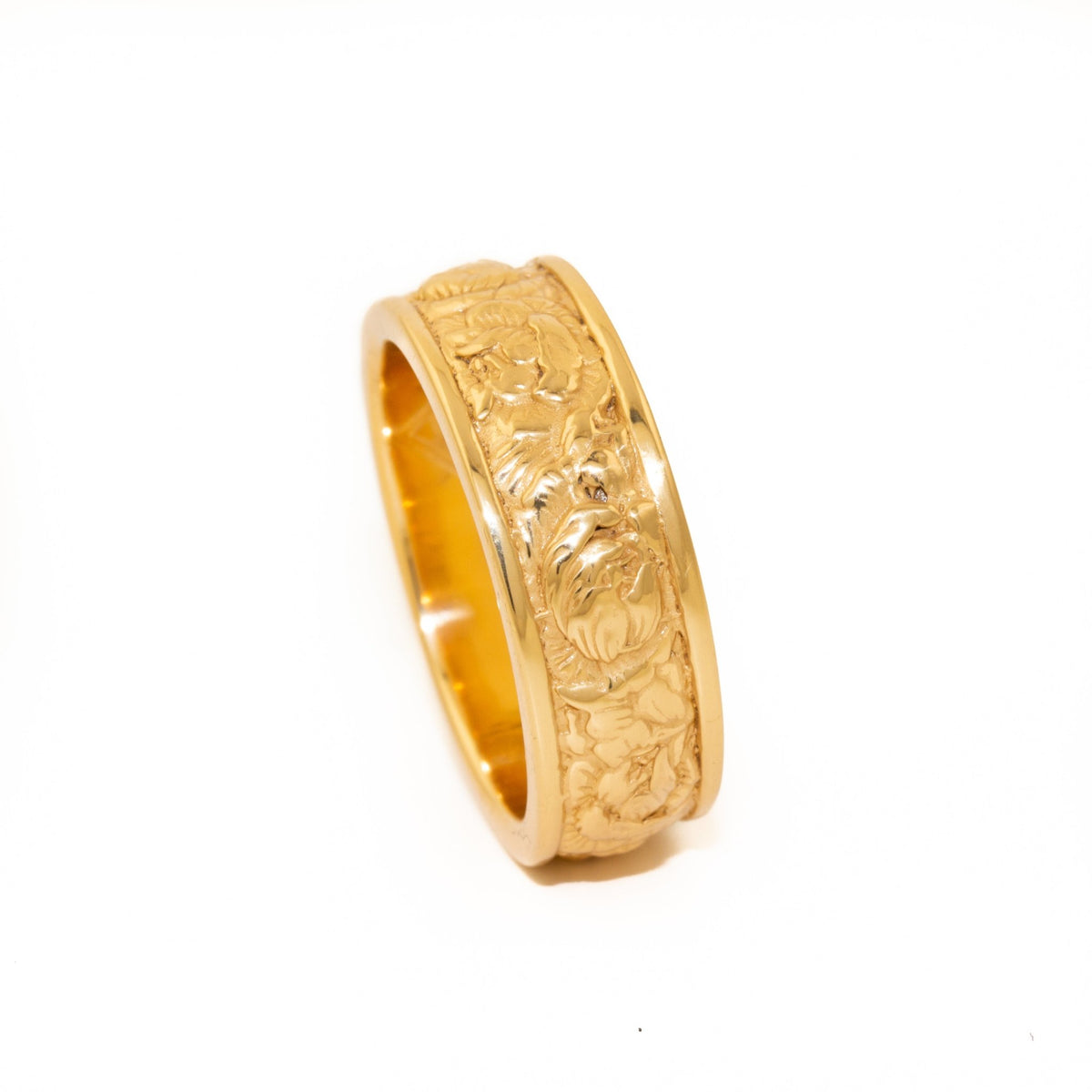 Gold Rose Band - Kingdom Jewelry