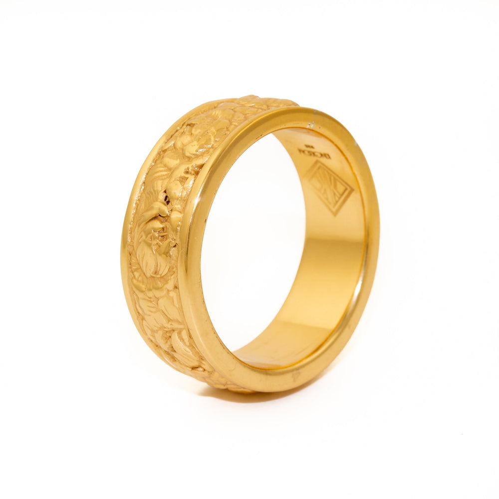 Gold Rose Band - Kingdom Jewelry