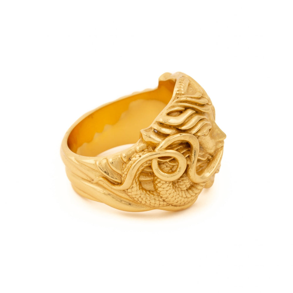 
                      
                        Gold "Serpent Queen Medusa" Ring - Kingdom Jewelry
                      
                    