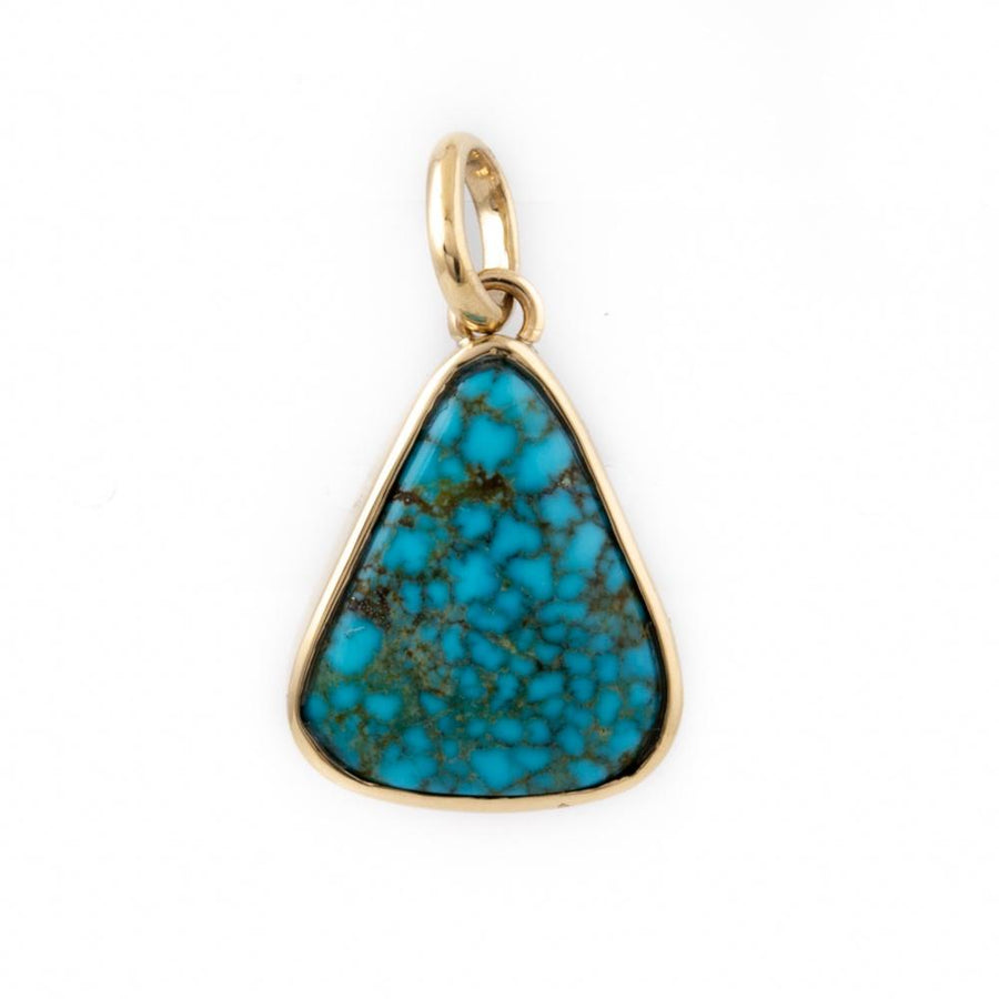 Gold Triangular Kingman Pendant - Kingdom Jewelry