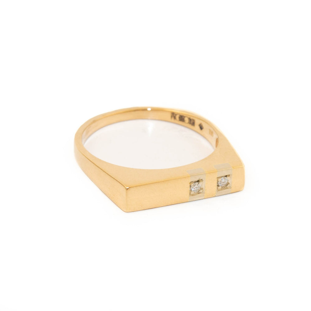 
                      
                        Gold Twin Diamond Ring - Kingdom Jewelry
                      
                    