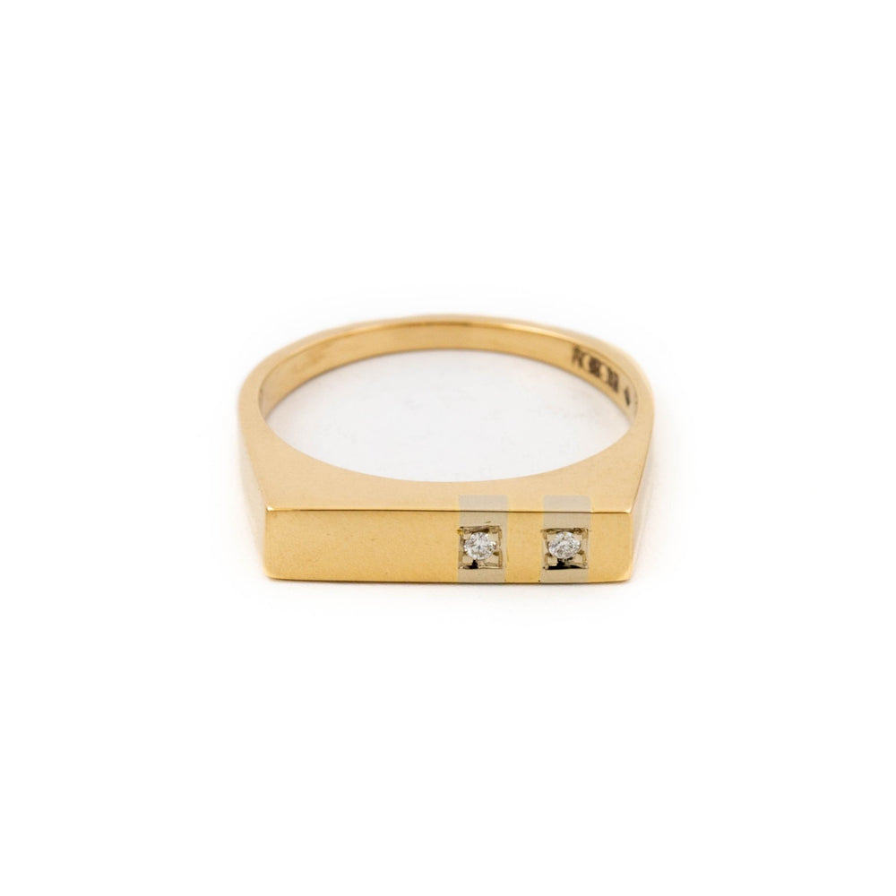 
                      
                        Gold Twin Diamond Ring - Kingdom Jewelry
                      
                    