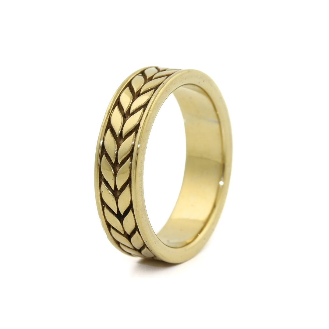 Gold x Hvete Cigar Band - Kingdom Jewelry