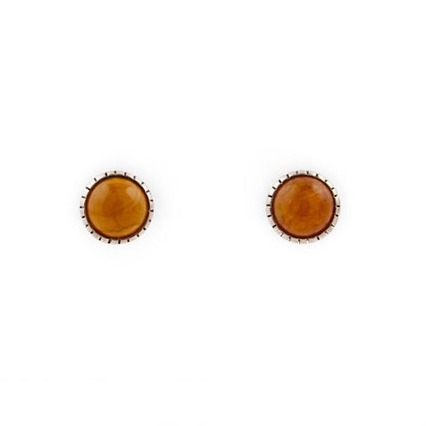 Golden Baltic Amber Earrings - Kingdom Jewelry