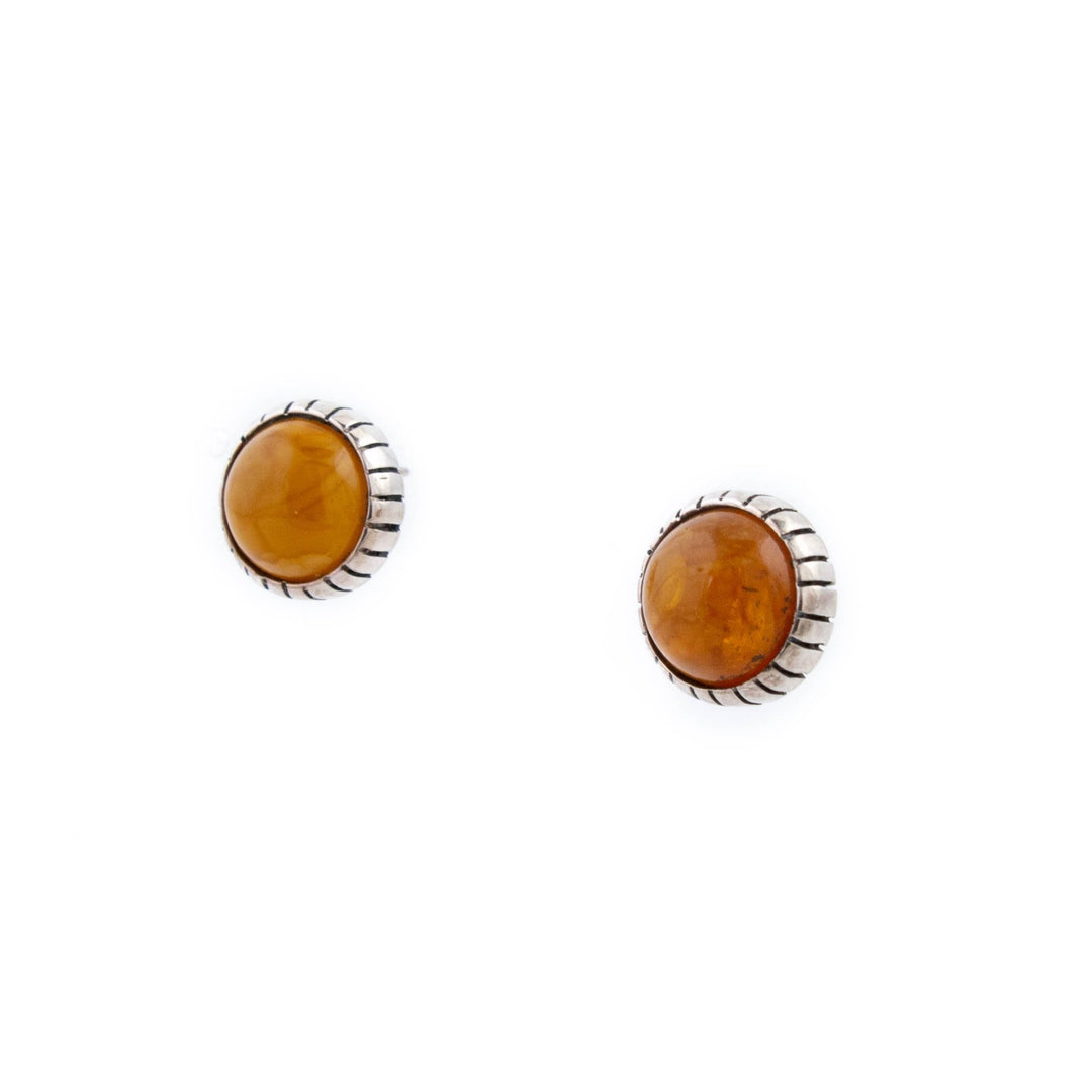 Golden Baltic Amber Earrings - Kingdom Jewelry