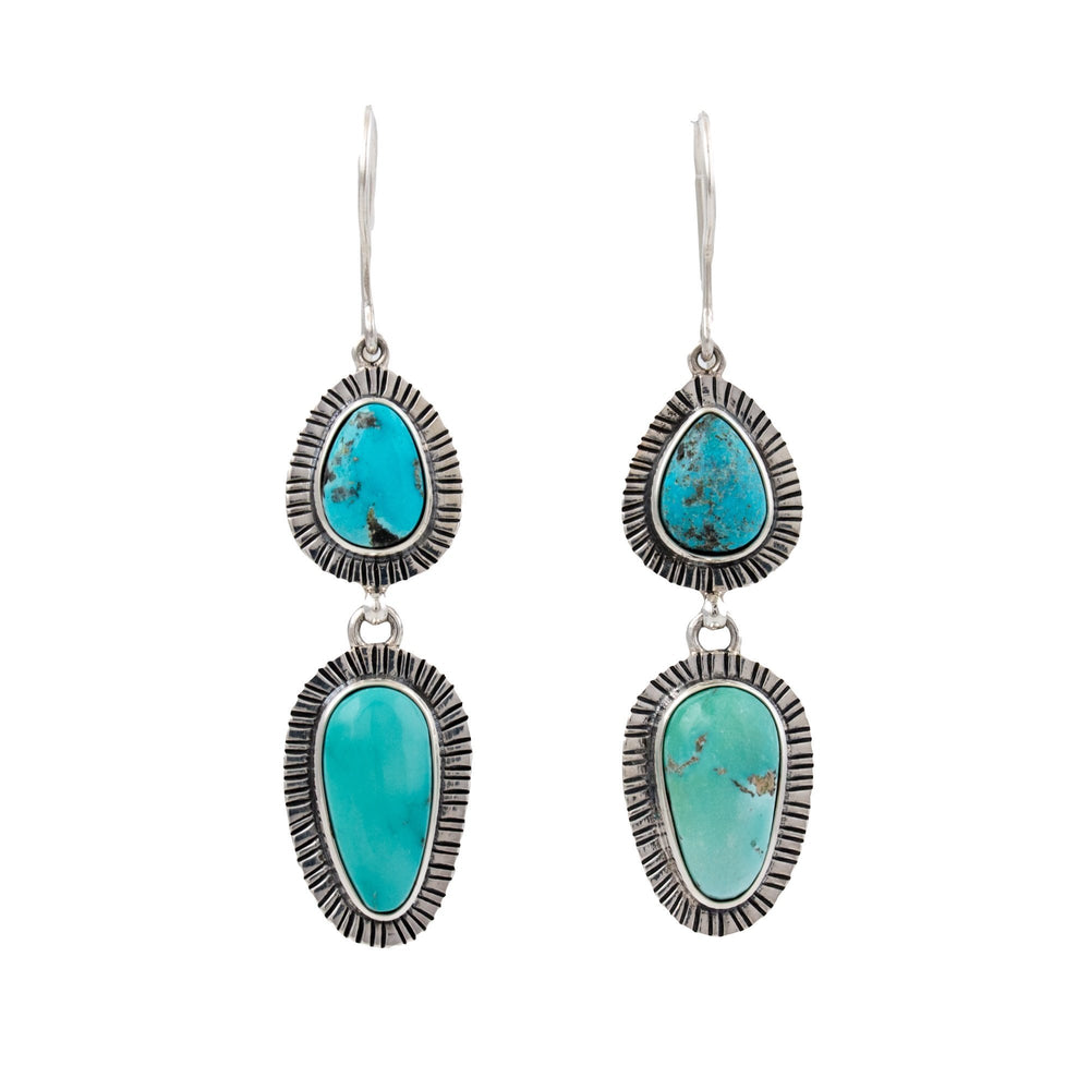 Gorgeous Tiered Kingman Earrings - Kingdom Jewelry