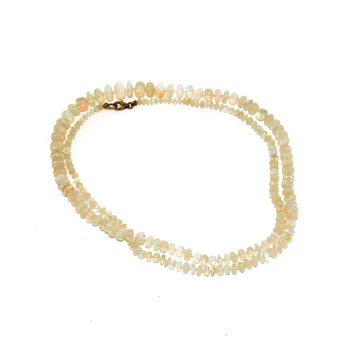 Graduated Ethiopian Opal Beaded Necklace (32 3/4) - Kingdom Jewelry