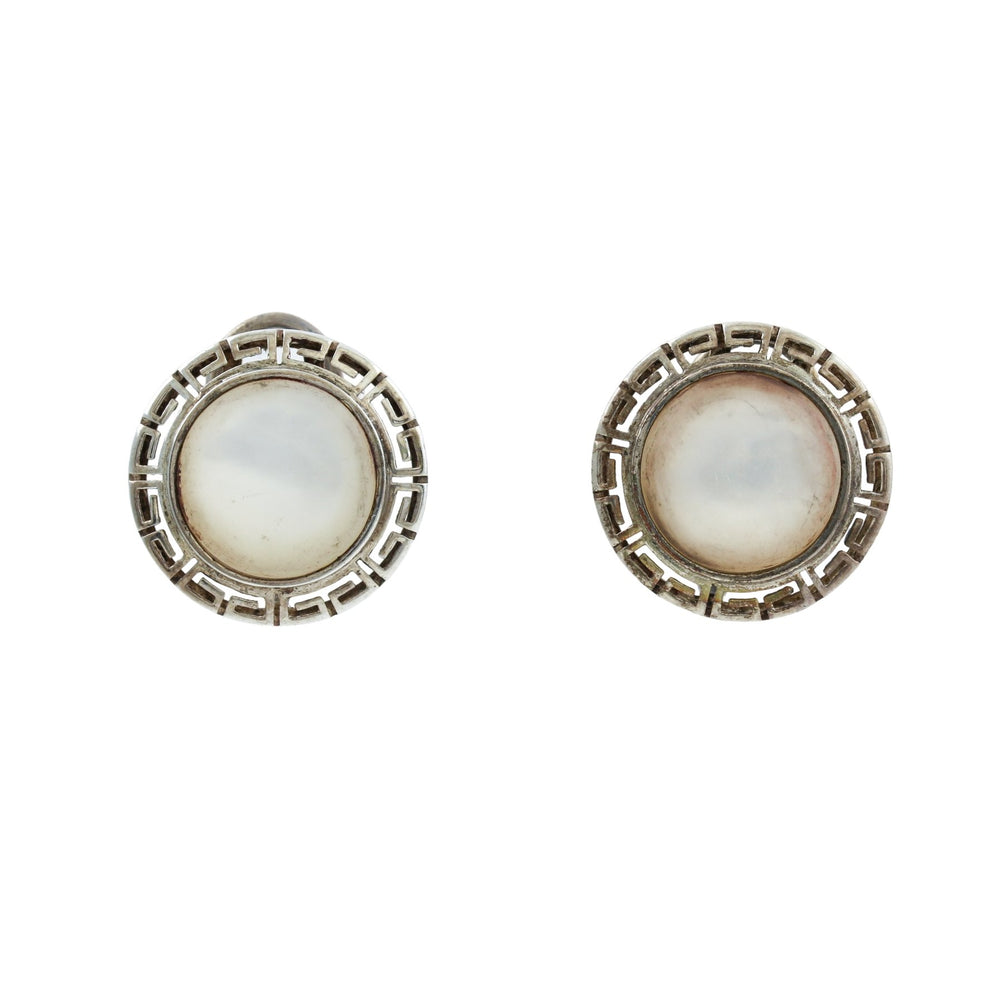 
                      
                        Greek Key Meandrous Shell Stud Earrings - Kingdom Jewelry
                      
                    