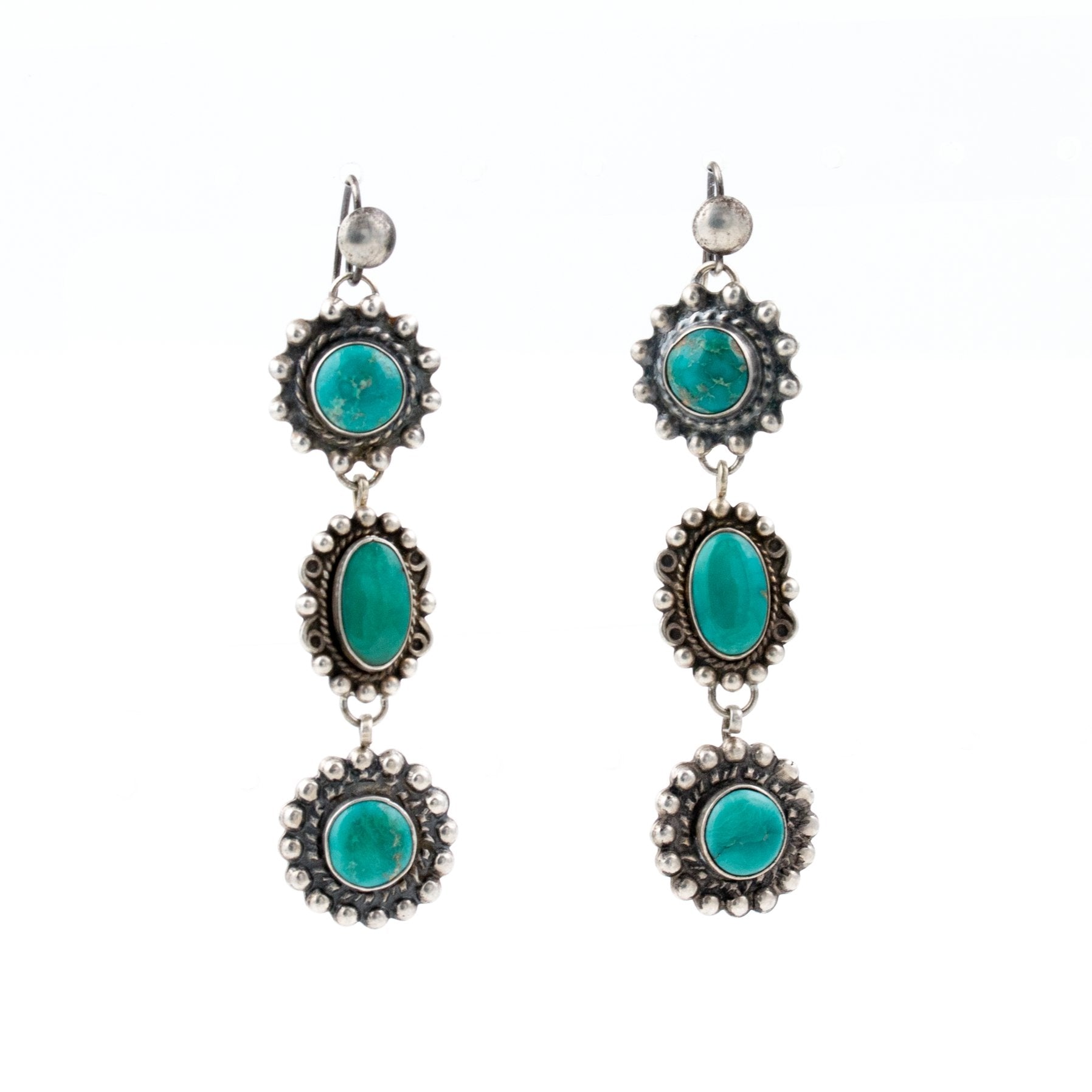 Green Turquoise outlet Dangle Earrings