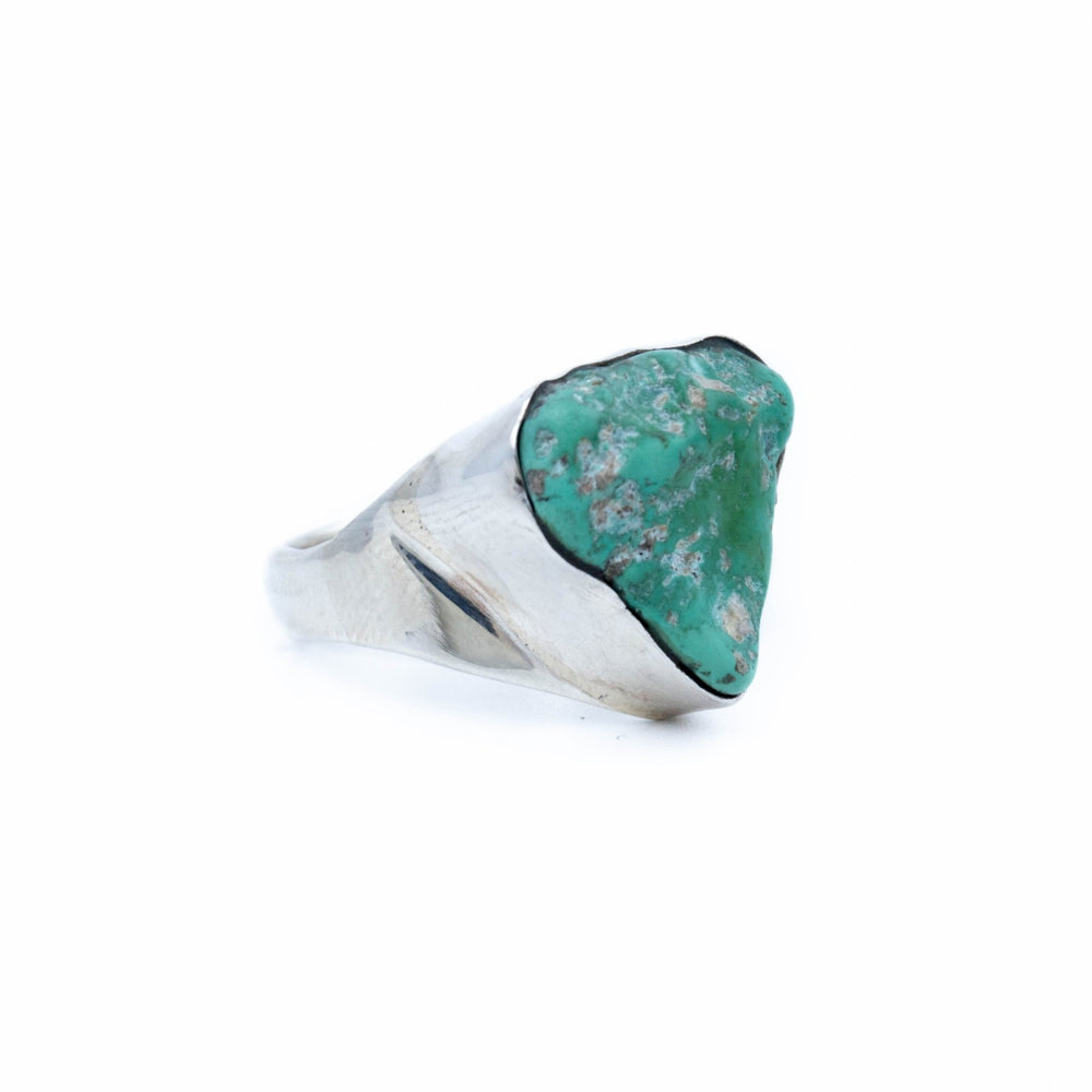 Green Turquoise Nugget Ring - Kingdom Jewelry