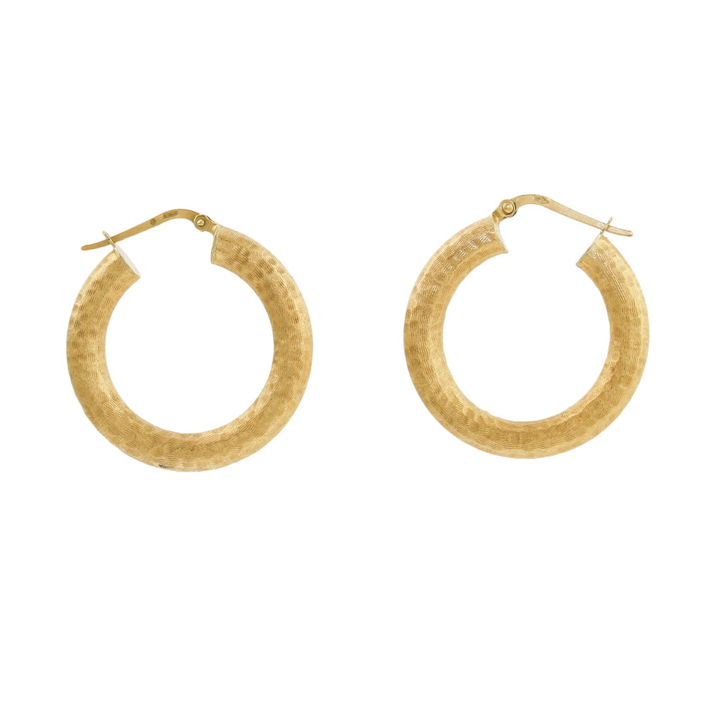 
                      
                        Hand-Hammered 14k Gold Tube Hoop Earrings - Kingdom Jewelry
                      
                    